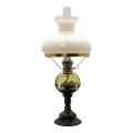 Oil lamp DRAHOMÍRA 50 cm forest green decorated with tin