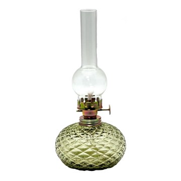 Oil lamp Eliška 20 cm forest green