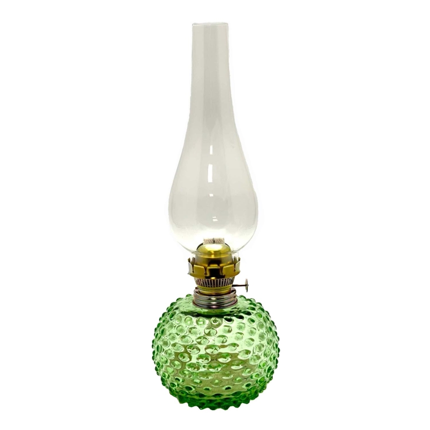 Oil lamp EMA 38 cm light green