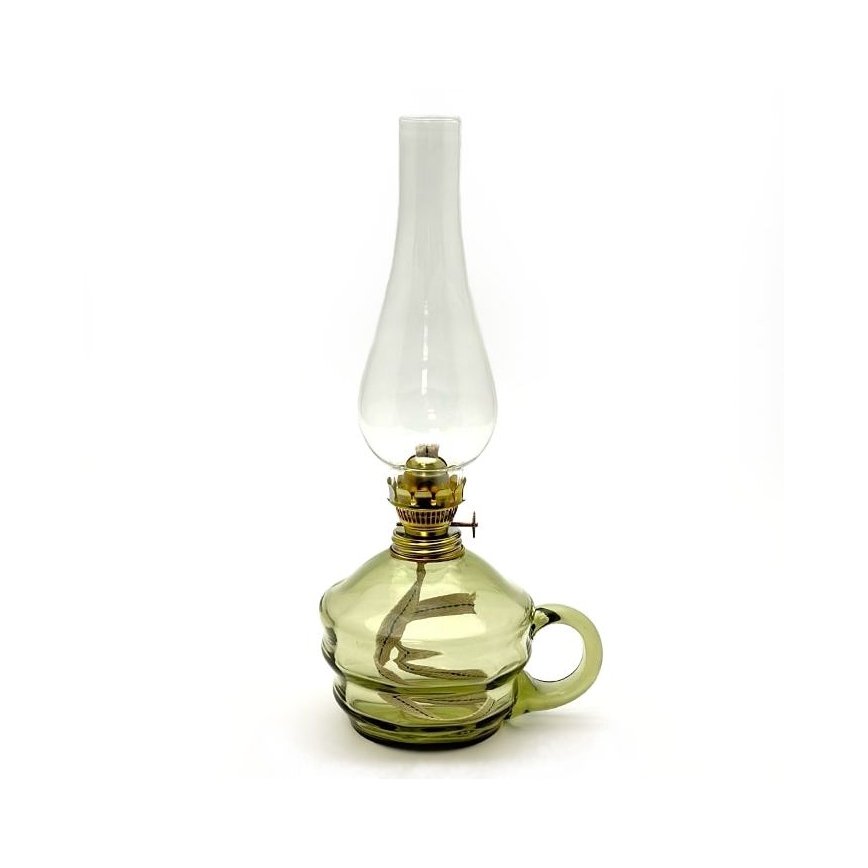 Oil lamp KLÁRA 34 cm forest green
