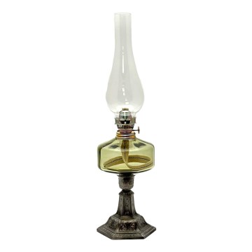 Oil lamp LUDMILA 42 cm forest green