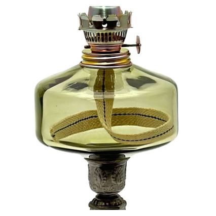 Oil lamp LUDMILA 42 cm forest green