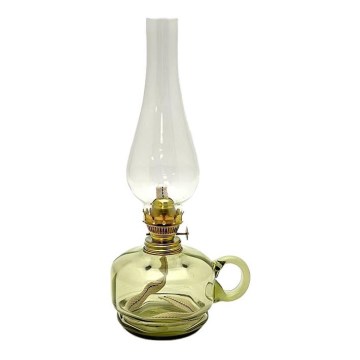 Oil lamp MONIKA 34 cm forest green