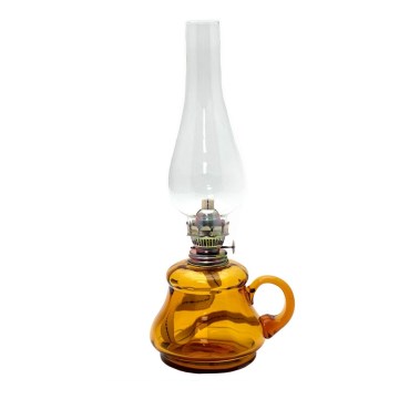 Oil lamp TEREZA 34 cm amber