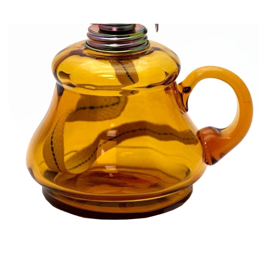 Oil lamp TEREZA 34 cm amber