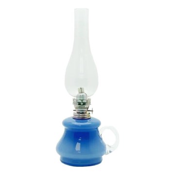 Oil lamp TEREZA 34 cm dark blue