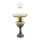 Oil lamp with a pewter stand 45 cm forest green