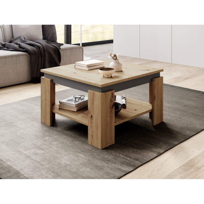 OLAF Coffee Table in Artisan Oak/Anthracite