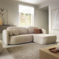 OLBIA Right-hand L-shaped Corner Sofa Bed with Storage, Beige