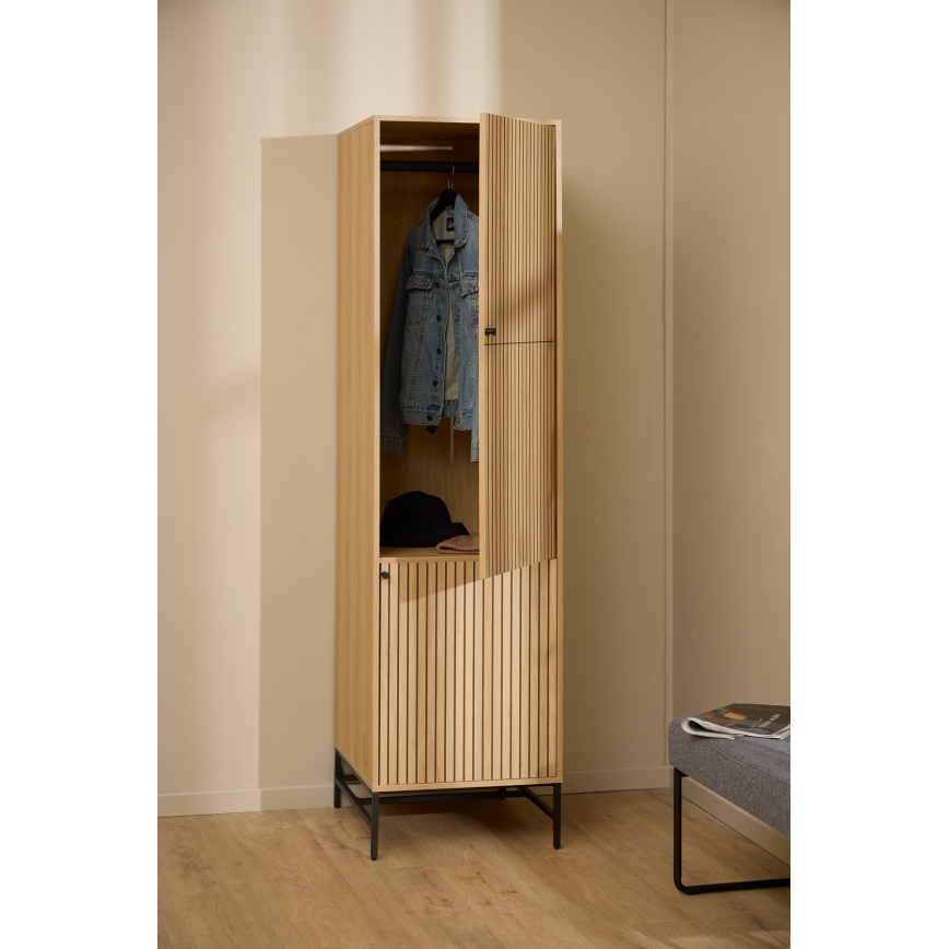 OLIVIA 51x200 cm Oak Wardrobe