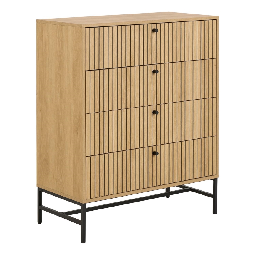 OLIVIA Oak Chest of Drawers