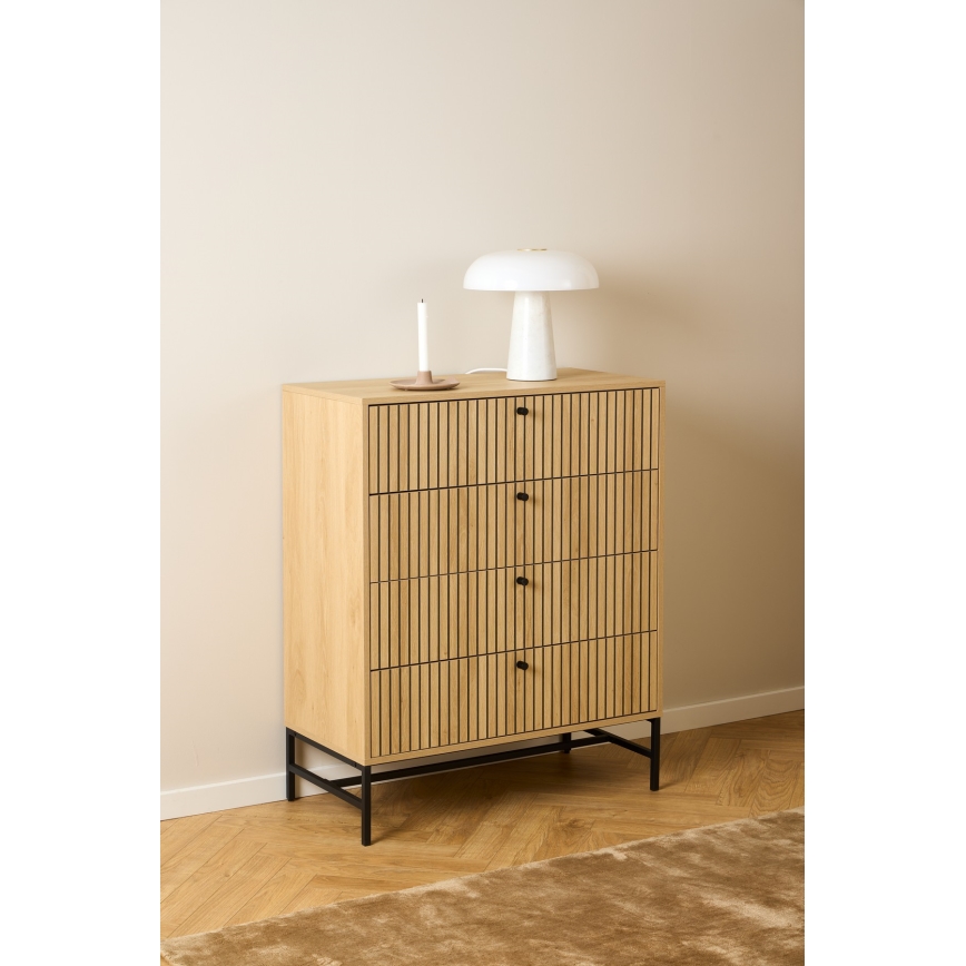 OLIVIA Oak Chest of Drawers
