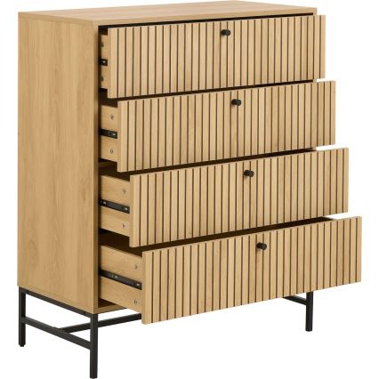 OLIVIA Oak Chest of Drawers