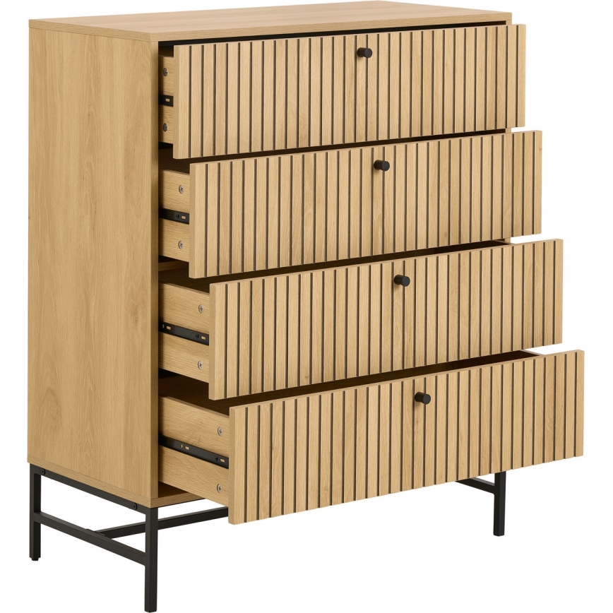 OLIVIA Oak Chest of Drawers