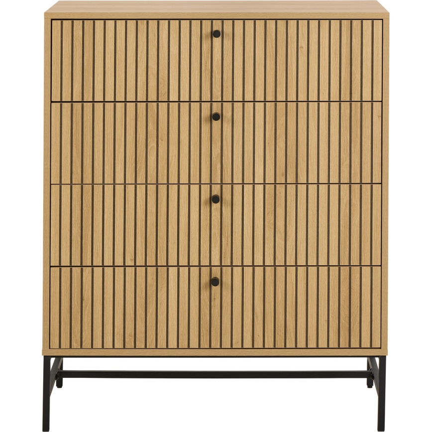 OLIVIA Oak Chest of Drawers