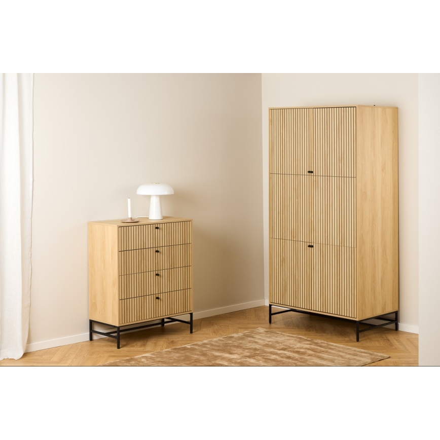 OLIVIA Oak Chest of Drawers