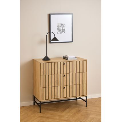 OLIVIA Oak Chest of Drawers