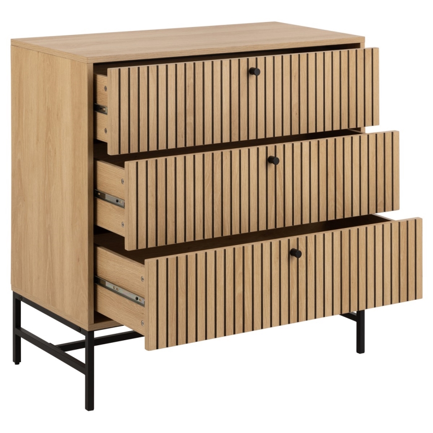 OLIVIA Oak Chest of Drawers