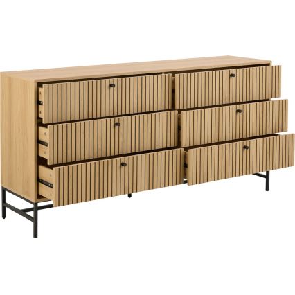 OLIVIA Oak Chest of Drawers