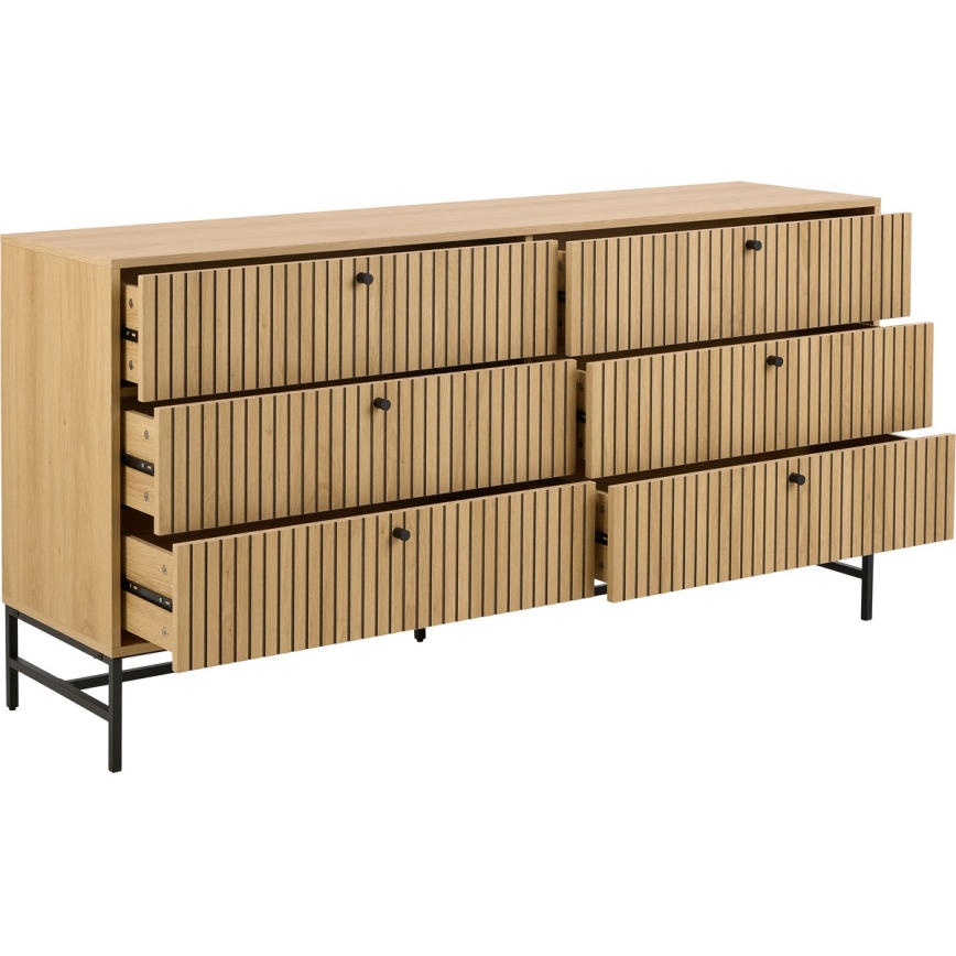 OLIVIA Oak Chest of Drawers