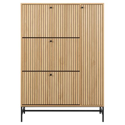 OLIVIA Shoe Cabinet 99x140x35 cm, Oak