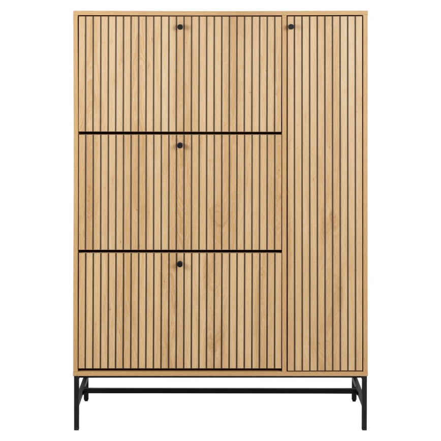 OLIVIA Shoe Cabinet 99x140x35 cm, Oak
