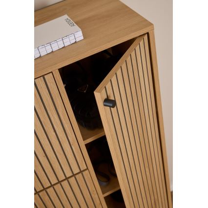 OLIVIA Shoe Cabinet 99x140x35 cm, Oak