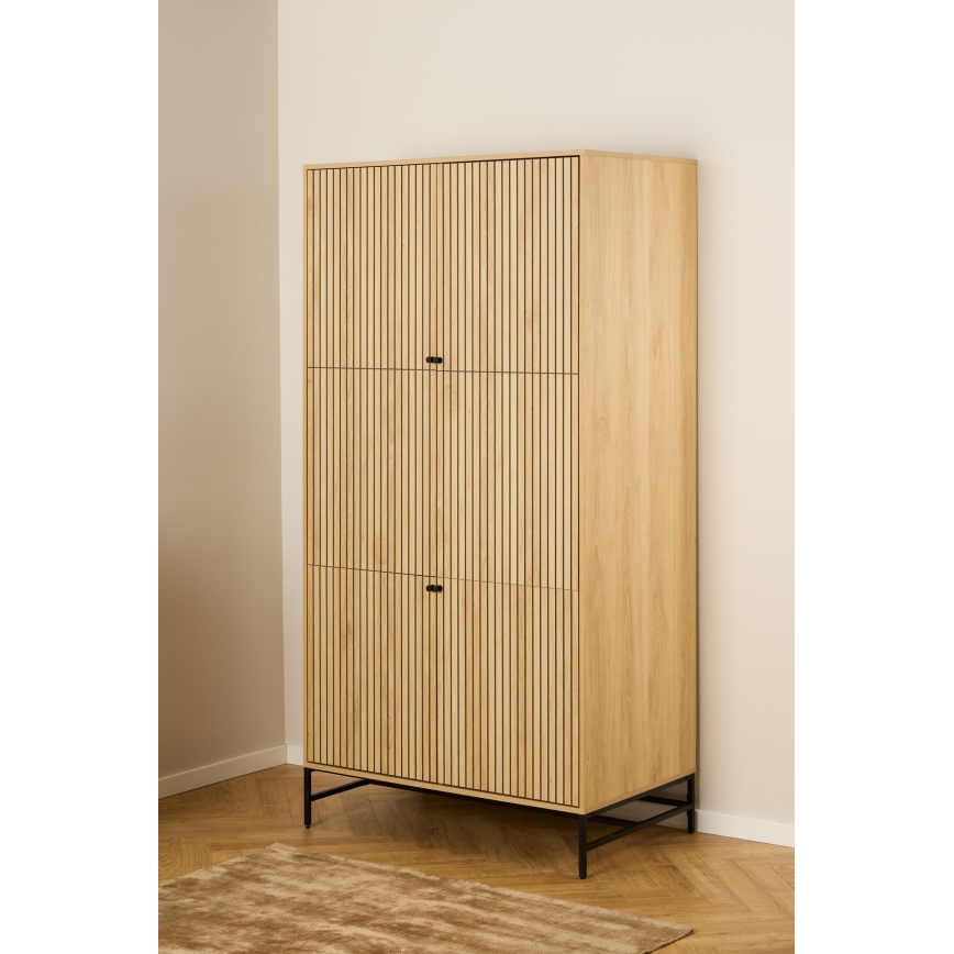OLIVIA Wardrobe 99x200 cm Oak