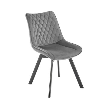 OMBRA Swivel Dining Chair, 1 pc, Grey