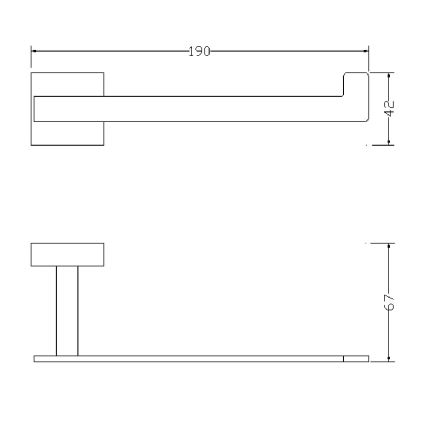 OMNIRES 8151BCR - Toilet paper holder LIFT shiny chrome