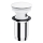 OMNIRES A706BM - Basin waste CLICK-CLACK d. 6,6 cm matte white