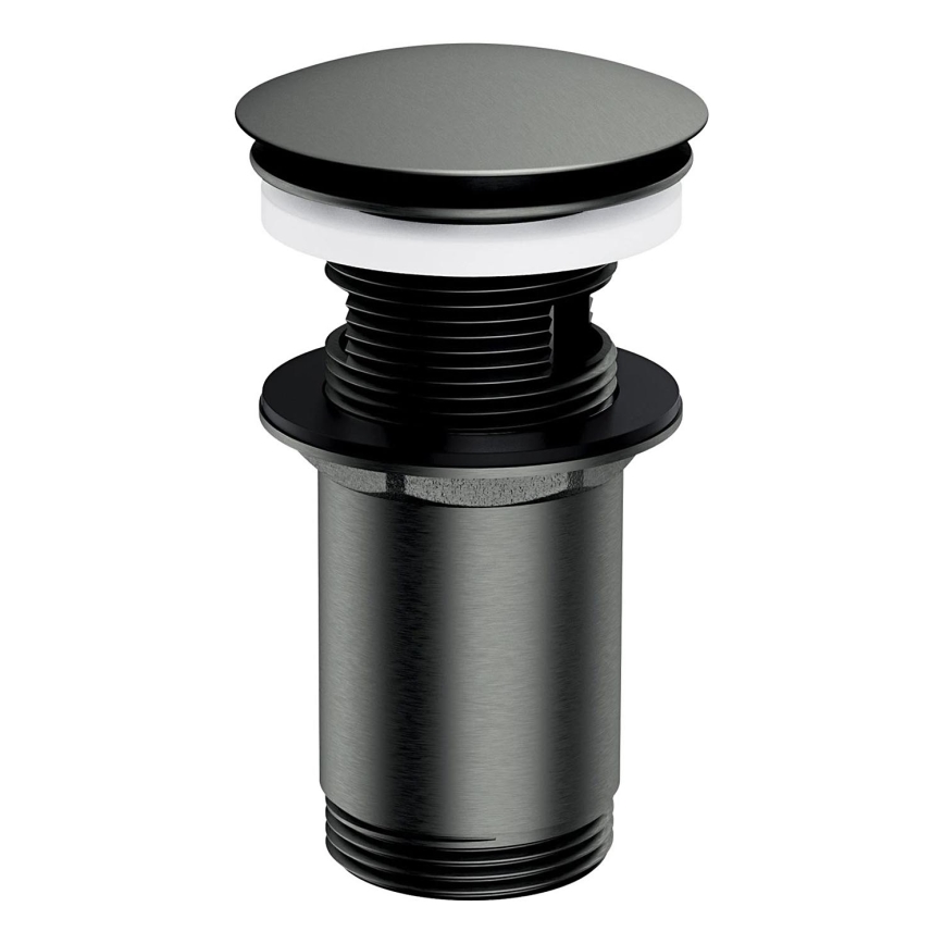 OMNIRES A706GR - Basin waste CLICK-CLACK d. 6,6 cm brushed graphite