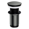 OMNIRES A716GR - Basin waste CLICK-CLACK d. 6,6 cm brushed graphite
