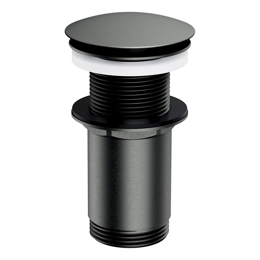 OMNIRES A716GR - Basin waste CLICK-CLACK d. 6,6 cm brushed graphite