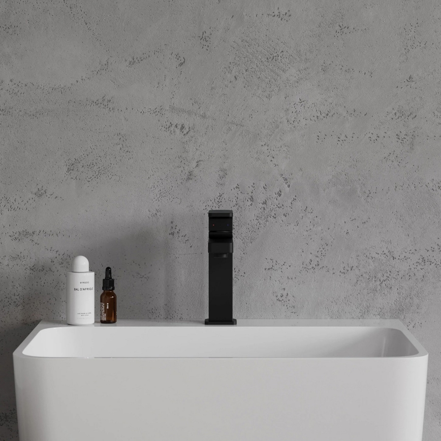OMNIRES BA7810BL - BARETTI 17 cm Matte Black Basin Mixer