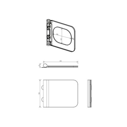 OMNIRES BOSTONDEBP - Toilet seat SoftClose BOSTON duroplast/shiny white
