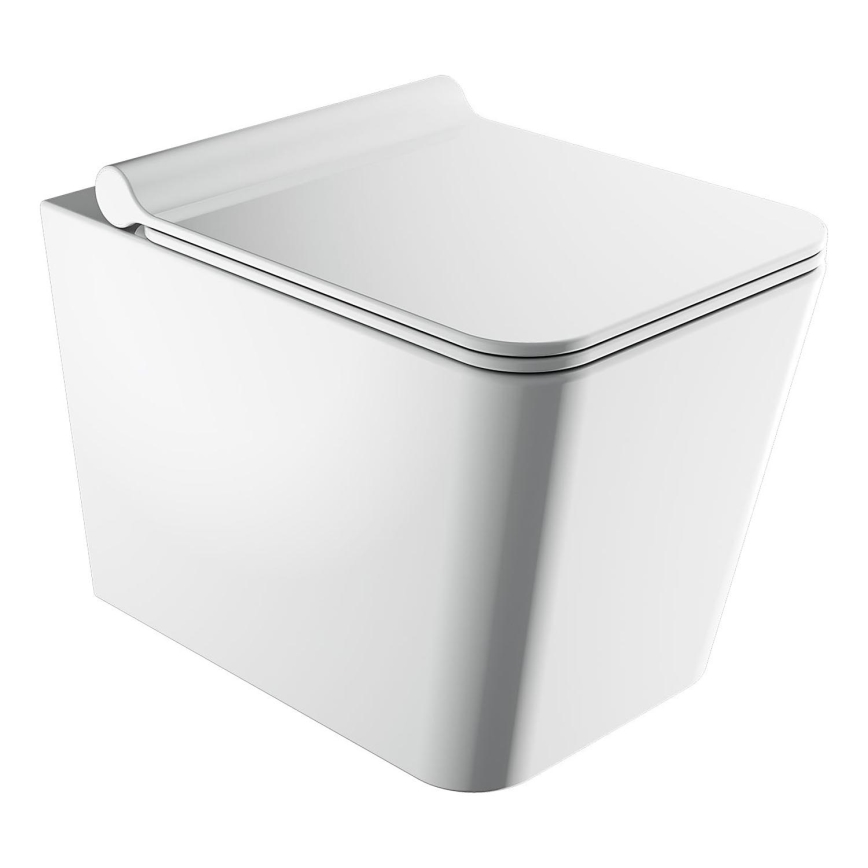 OMNIRES BOSTONMWBP - Wall-hung toilet with toilet seat SoftClose BOSTON ceramics/shiny white