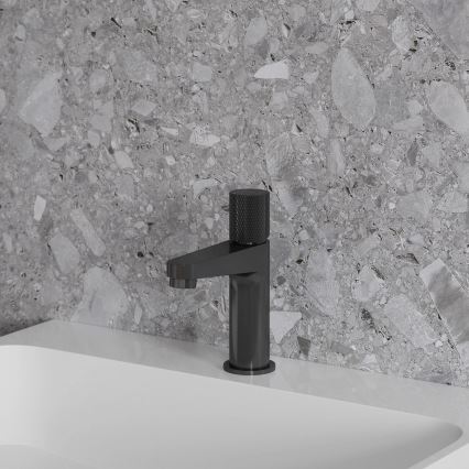 OMNIRES CT8010AT - CONTOUR 16.6 cm Basin Mixer, Brushed Anthracite