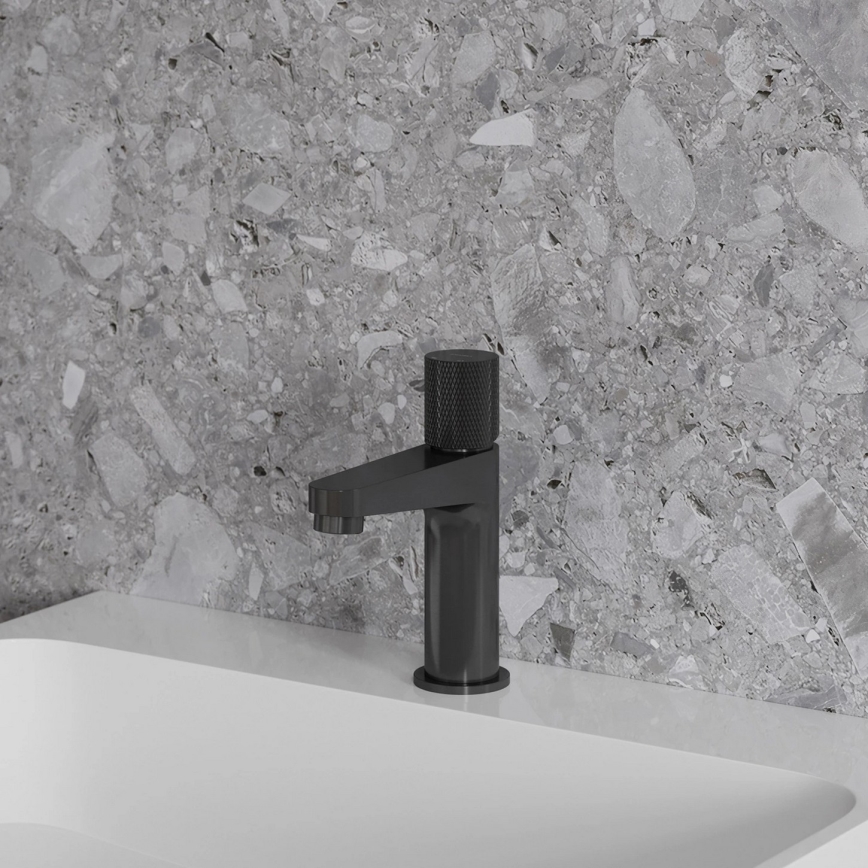 OMNIRES CT8010AT - CONTOUR 16.6 cm Basin Mixer, Brushed Anthracite
