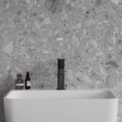 OMNIRES CT8010AT - CONTOUR 16.6 cm Basin Mixer, Brushed Anthracite