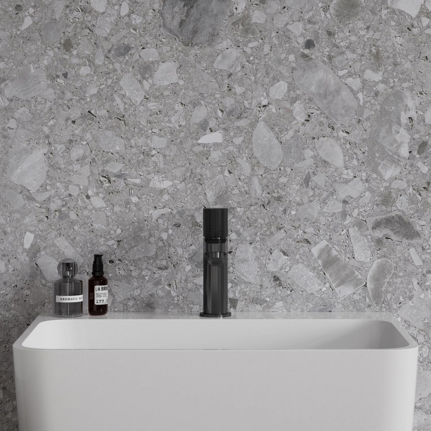 OMNIRES CT8010AT - CONTOUR 16.6 cm Basin Mixer, Brushed Anthracite