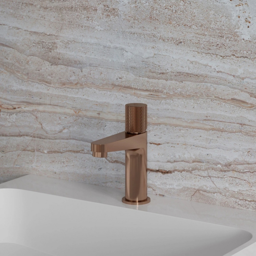 OMNIRES CT8010CPB - CONTOUR 16.6 cm Brushed Copper Basin Faucet
