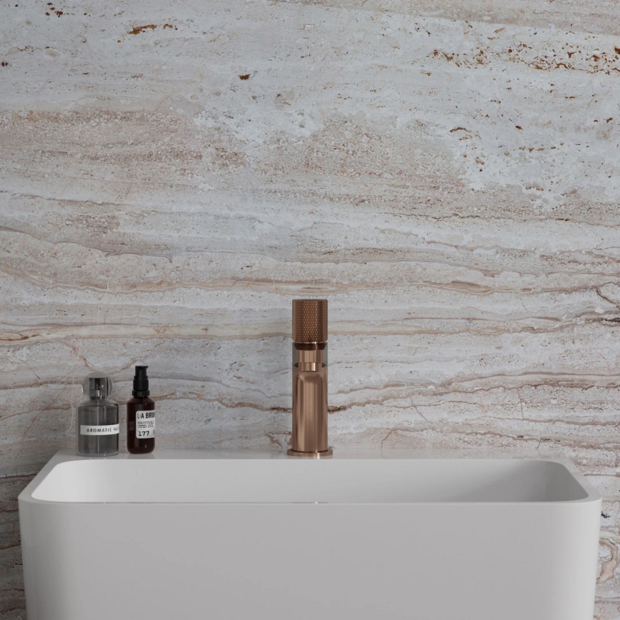 OMNIRES CT8010CPB - CONTOUR 16.6 cm Brushed Copper Basin Faucet