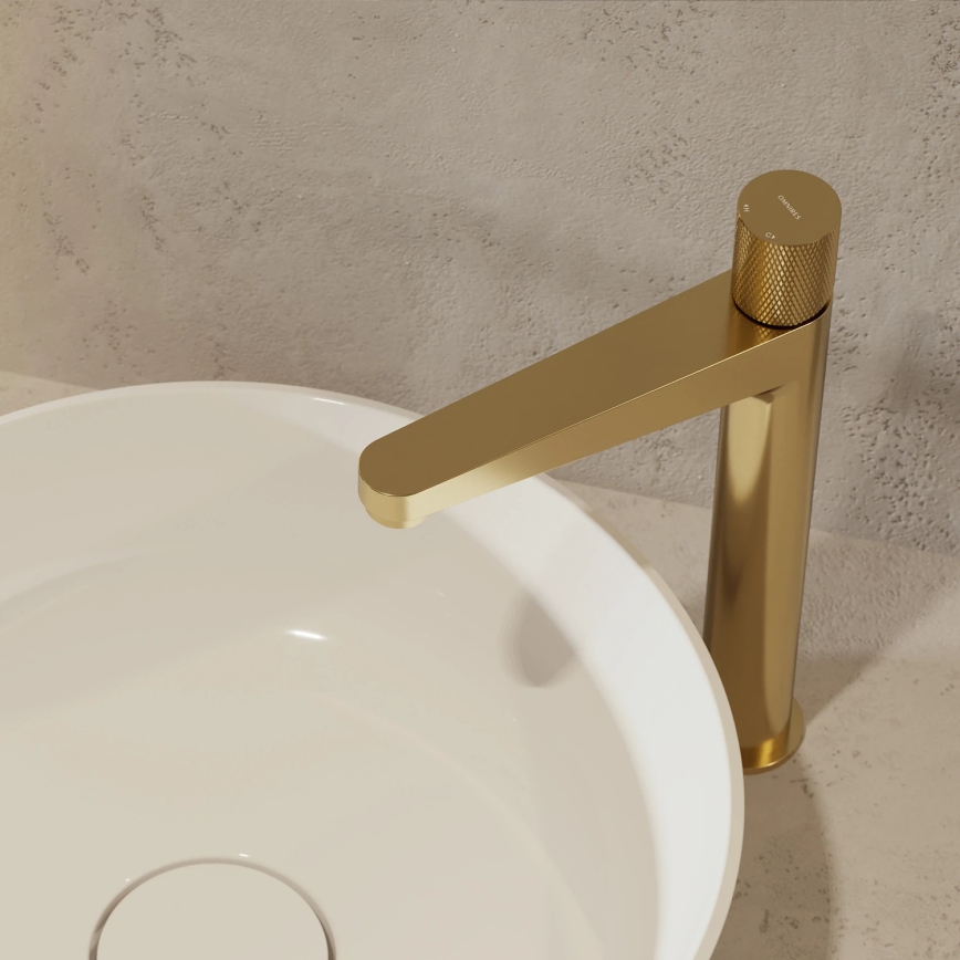 OMNIRES CT8012GLB - Basin tap CONTOUR 31,2 cm ground gold
