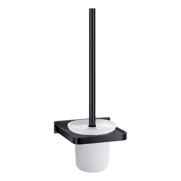 OMNIRES DA70620BL - Wall-mounted toilet brush DARLING semi-matte black