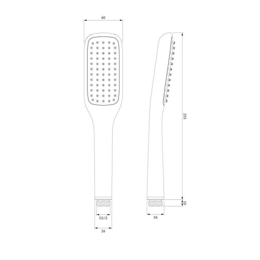 OMNIRES HUDSONX-PCR - Shower set HUDSONX shiny chrome