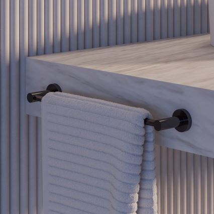 OMNIRES MP60214AT - Wall towel holder MODERN PROJECT 40 cm matte black