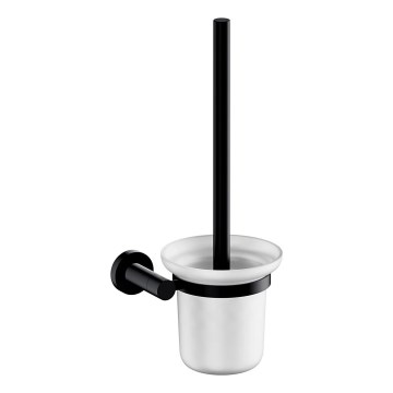 OMNIRES MP60620BL - Wall-mounted toilet brush MODERN PROJECT matte black