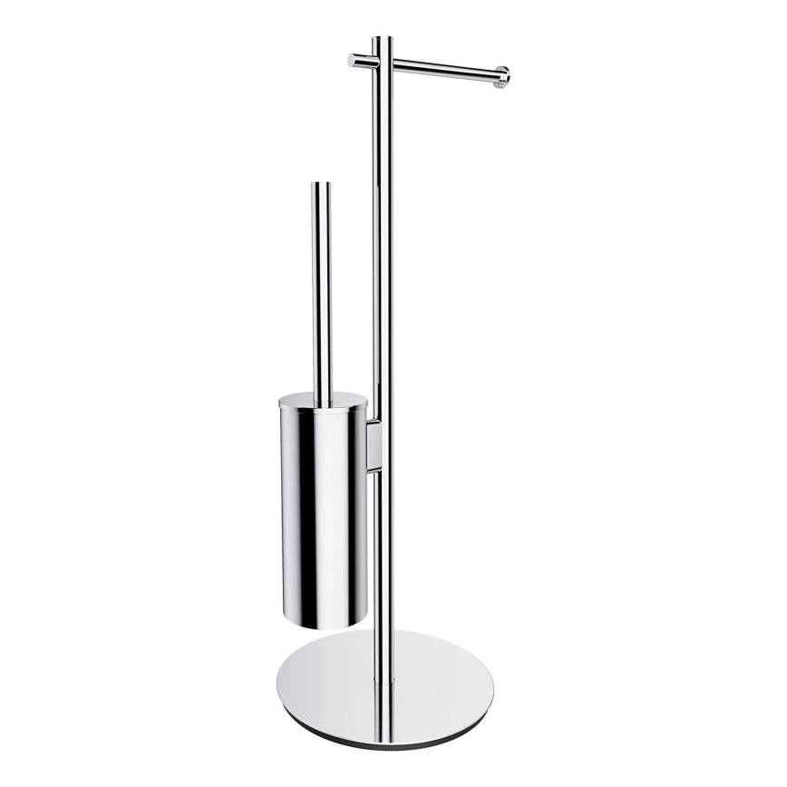 OMNIRES MP60810CR - Toilet paper and toilet brush holder MODERN PROJECT shiny chrome