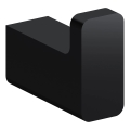 OMNIRES NL80110BL - Wall hook NELSON matte black